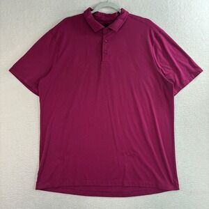 Lululemon Evolution Polo Shirt Mens XL Purple Golf Stretch Preppy Performance